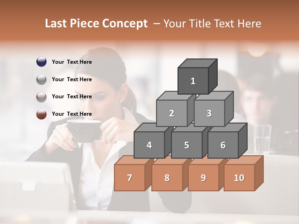 Female Businesswoman Candid PowerPoint Template