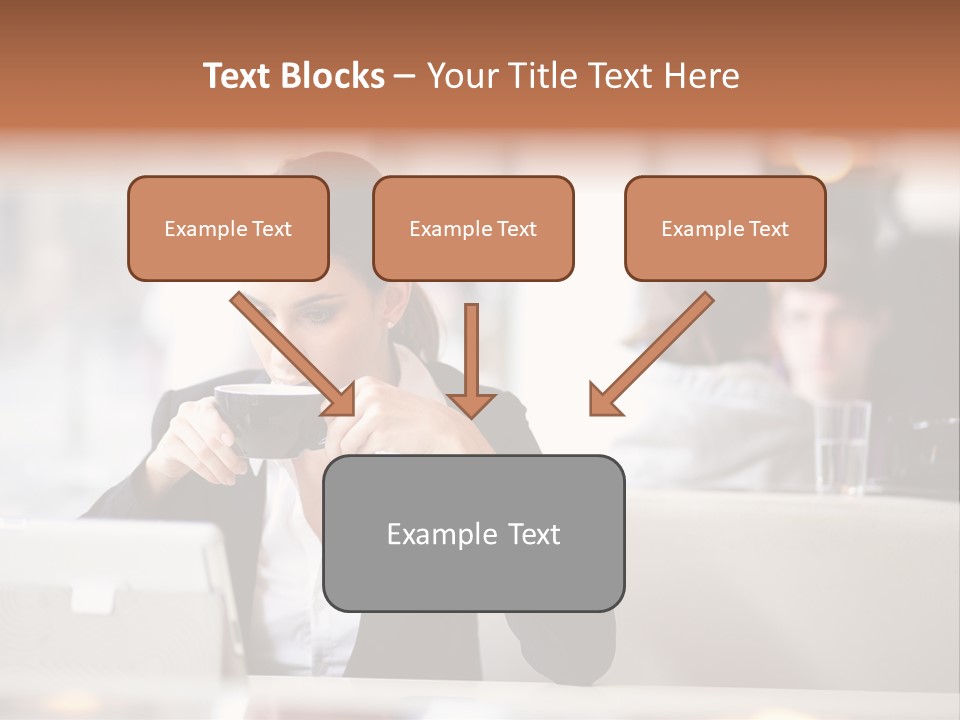 Female Businesswoman Candid PowerPoint Template