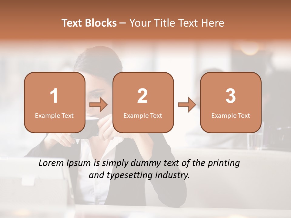 Female Businesswoman Candid PowerPoint Template