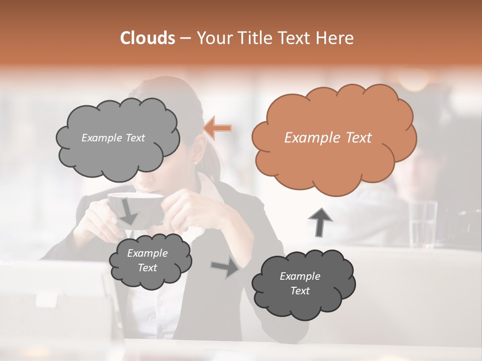 Female Businesswoman Candid PowerPoint Template