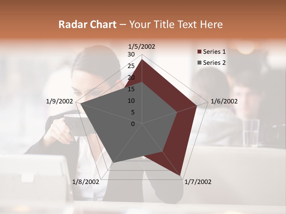 Female Businesswoman Candid PowerPoint Template