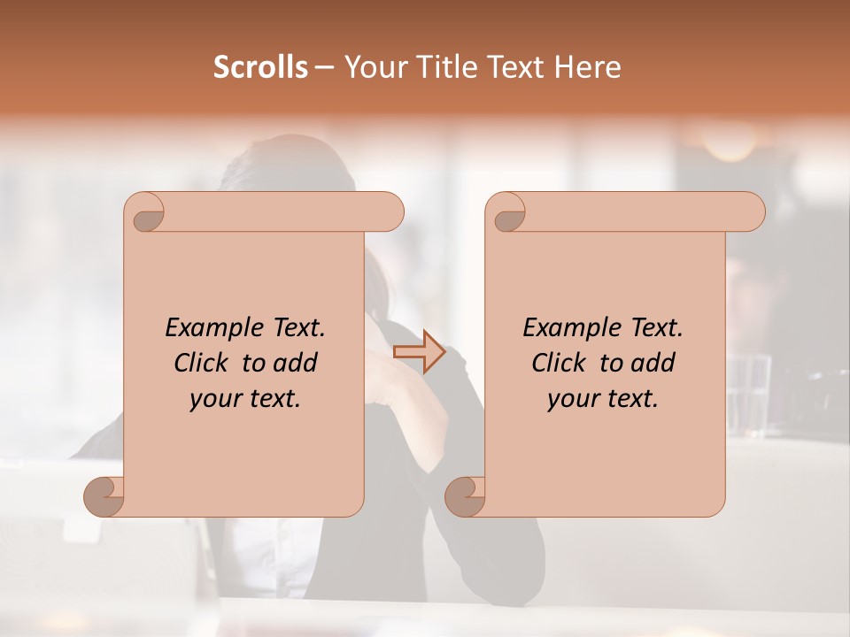 Female Businesswoman Candid PowerPoint Template
