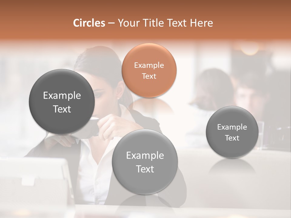 Female Businesswoman Candid PowerPoint Template