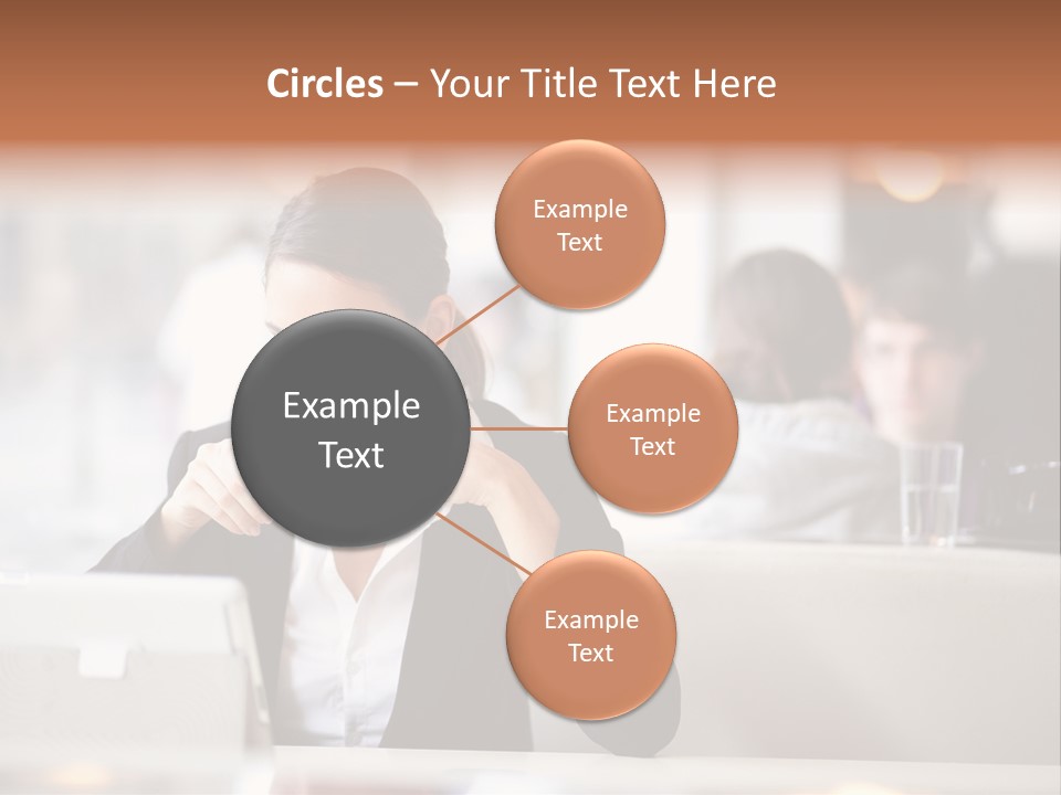 Female Businesswoman Candid PowerPoint Template