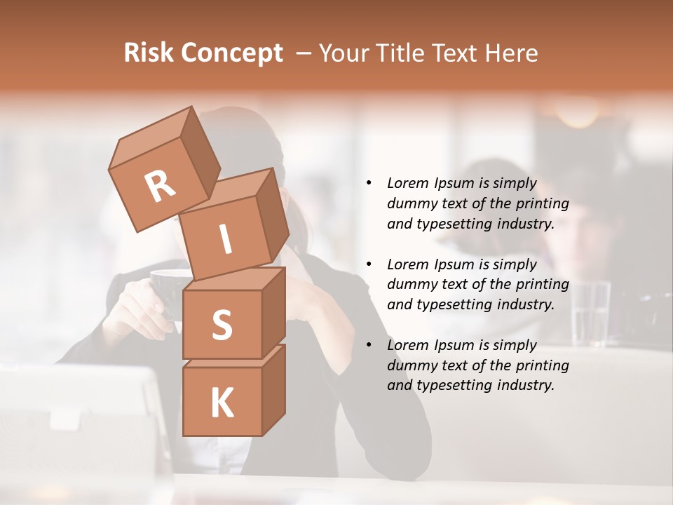 Female Businesswoman Candid PowerPoint Template