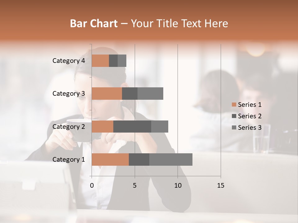 Female Businesswoman Candid PowerPoint Template