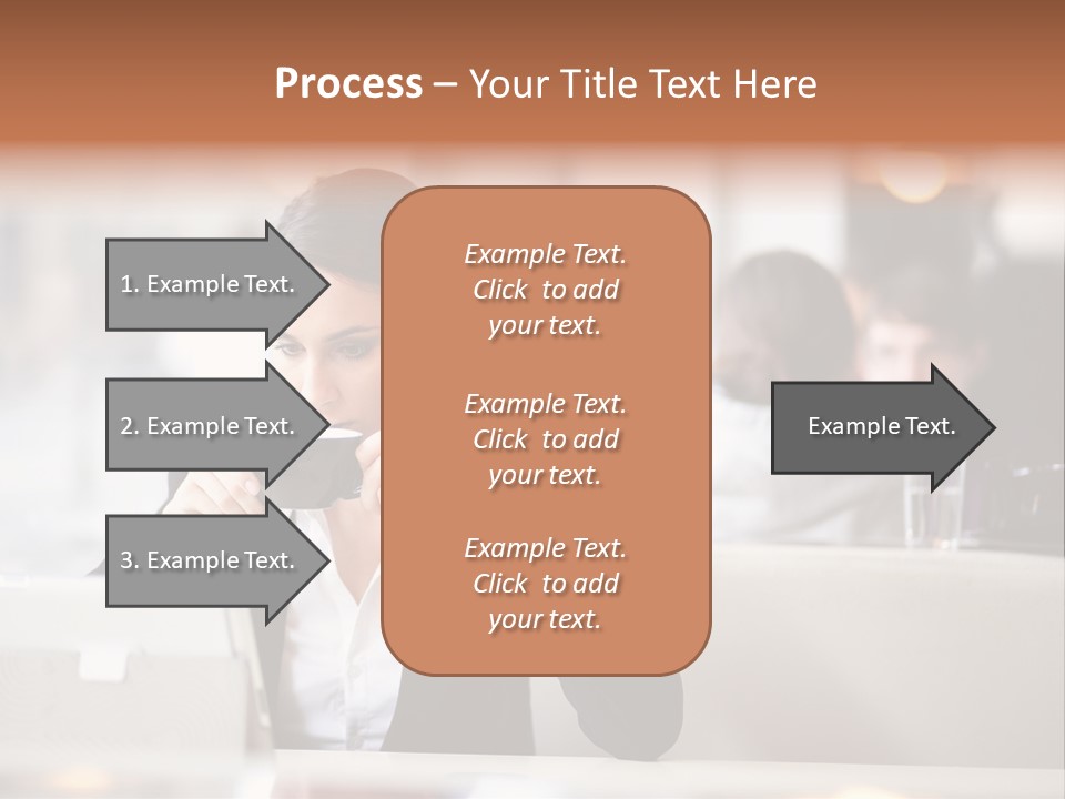Female Businesswoman Candid PowerPoint Template