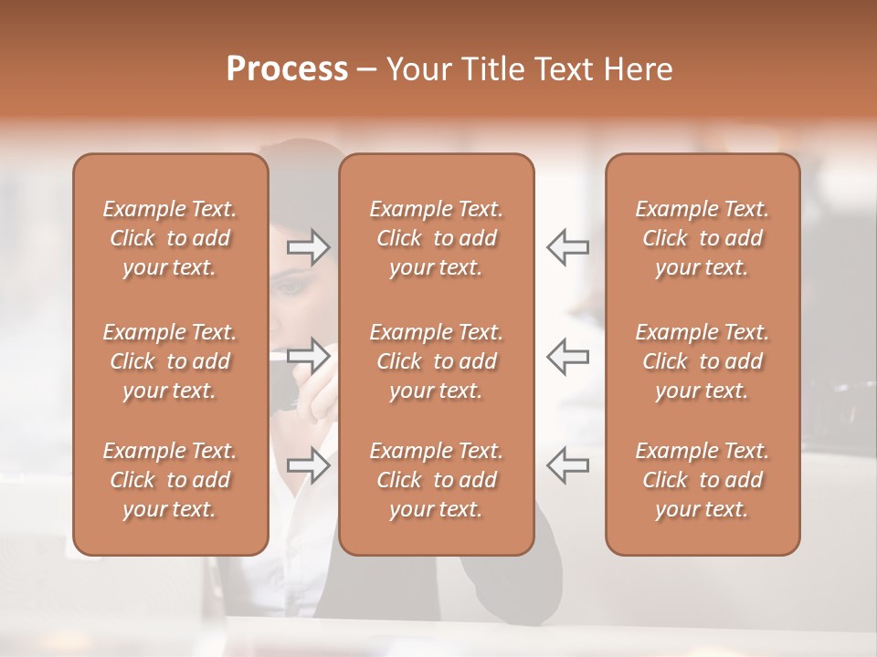 Female Businesswoman Candid PowerPoint Template