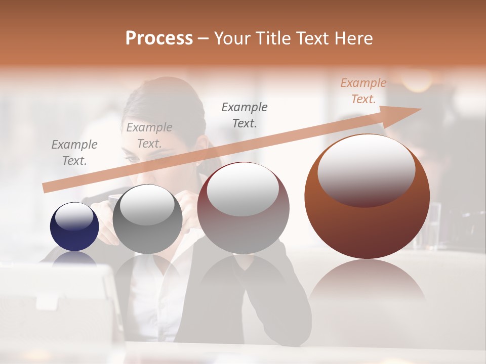 Female Businesswoman Candid PowerPoint Template