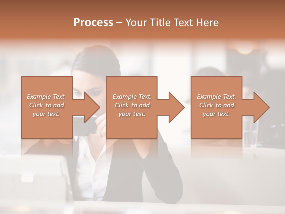 Female Businesswoman Candid PowerPoint Template