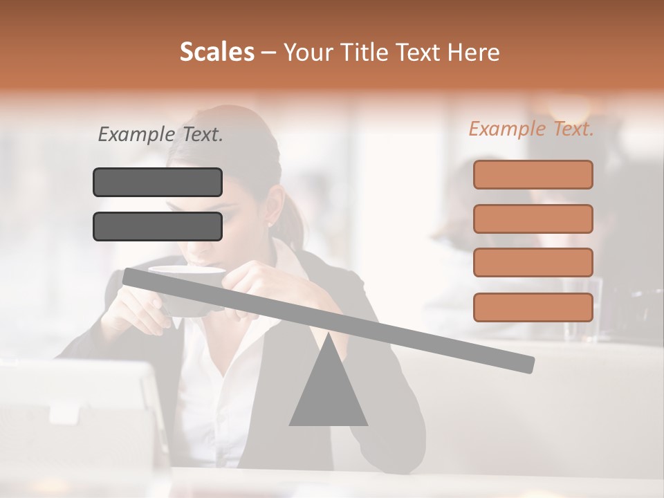 Female Businesswoman Candid PowerPoint Template