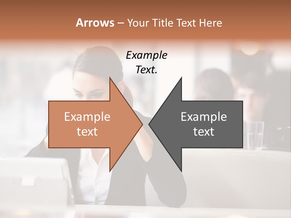 Female Businesswoman Candid PowerPoint Template