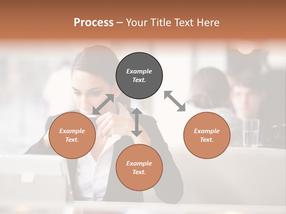 Female Businesswoman Candid PowerPoint Template