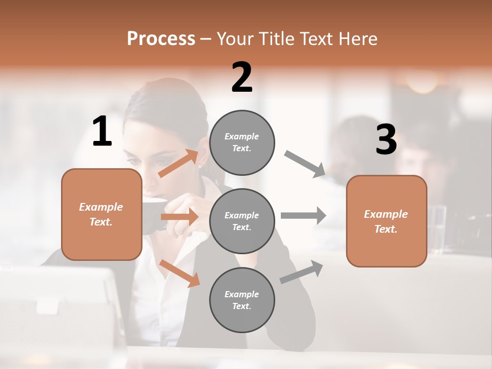 Female Businesswoman Candid PowerPoint Template