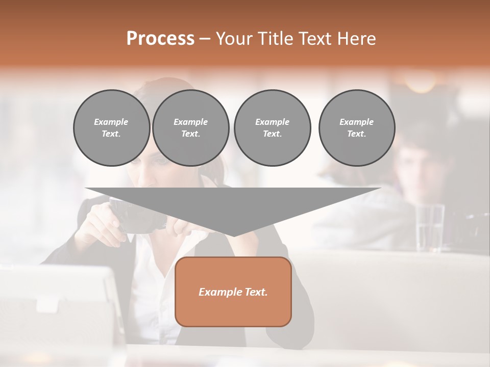 Female Businesswoman Candid PowerPoint Template