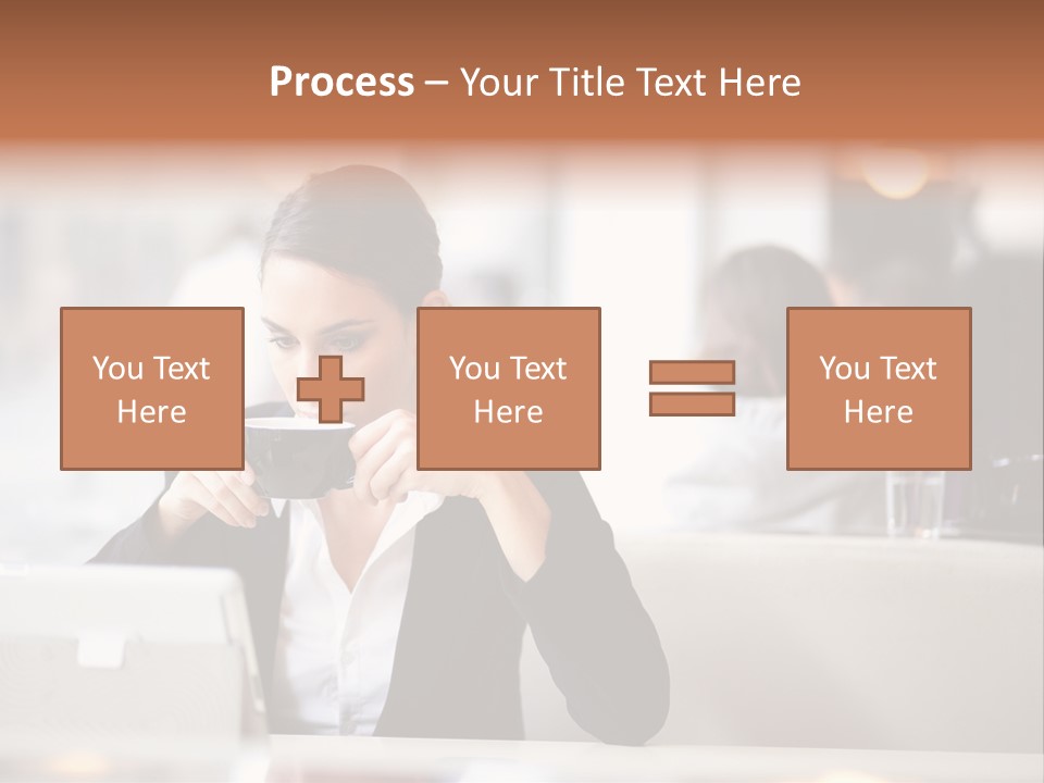 Female Businesswoman Candid PowerPoint Template