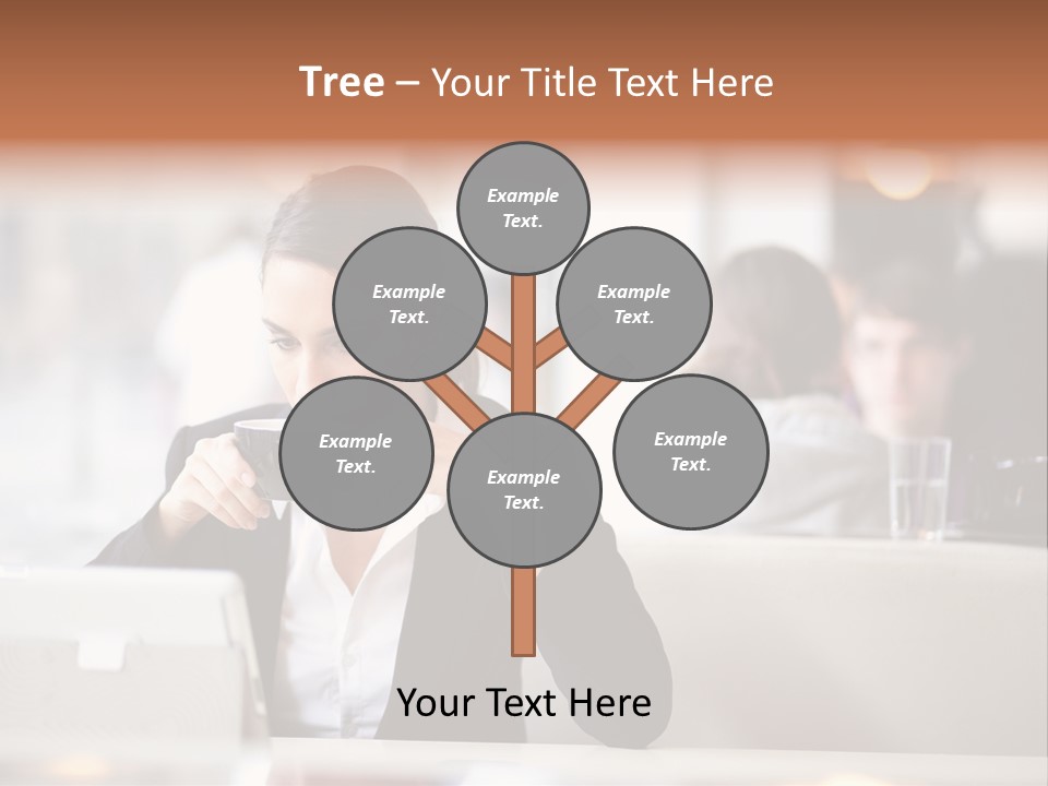 Female Businesswoman Candid PowerPoint Template