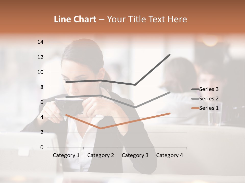 Female Businesswoman Candid PowerPoint Template