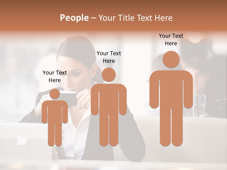 Female Businesswoman Candid PowerPoint Template