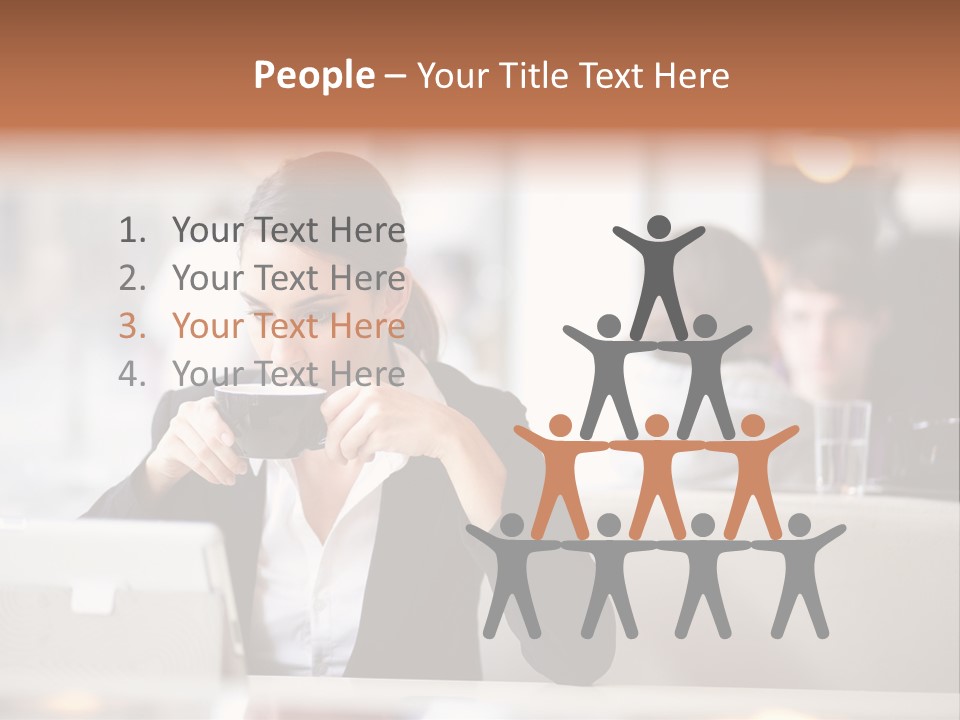 Female Businesswoman Candid PowerPoint Template