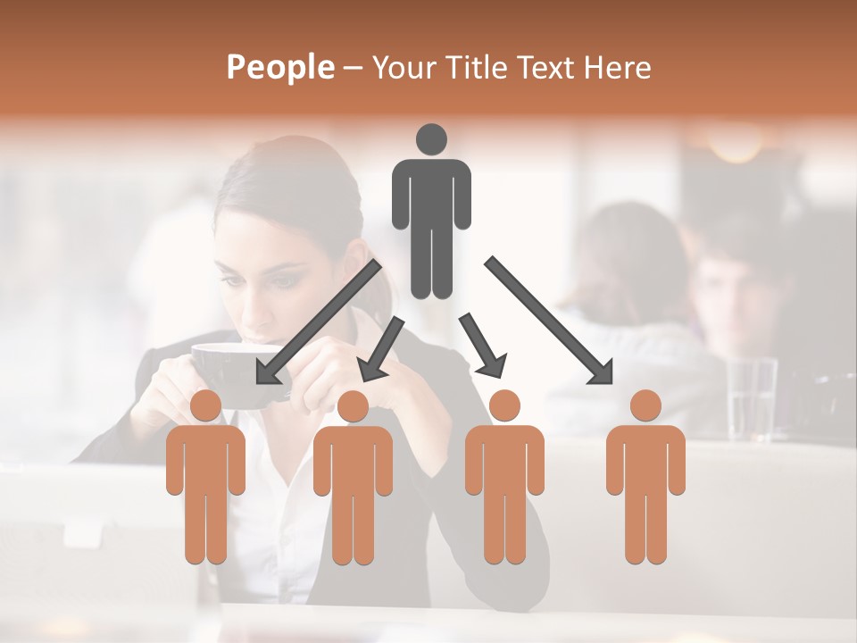 Female Businesswoman Candid PowerPoint Template