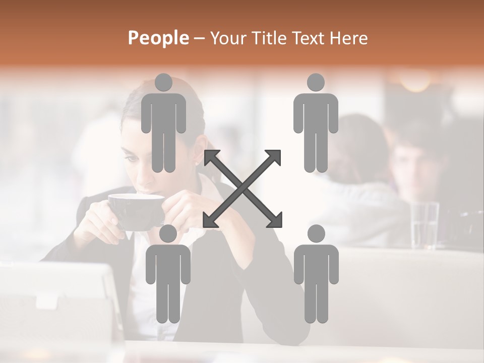 Female Businesswoman Candid PowerPoint Template