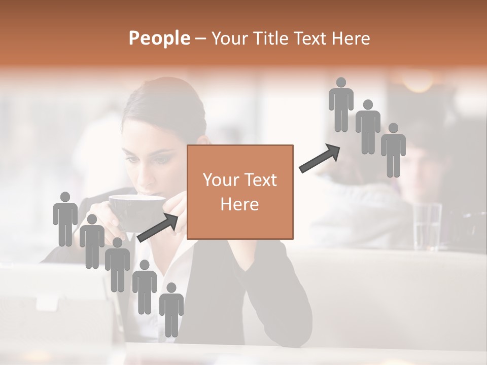 Female Businesswoman Candid PowerPoint Template