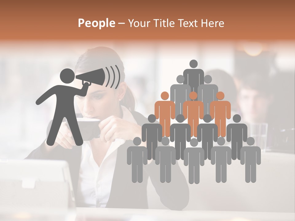 Female Businesswoman Candid PowerPoint Template