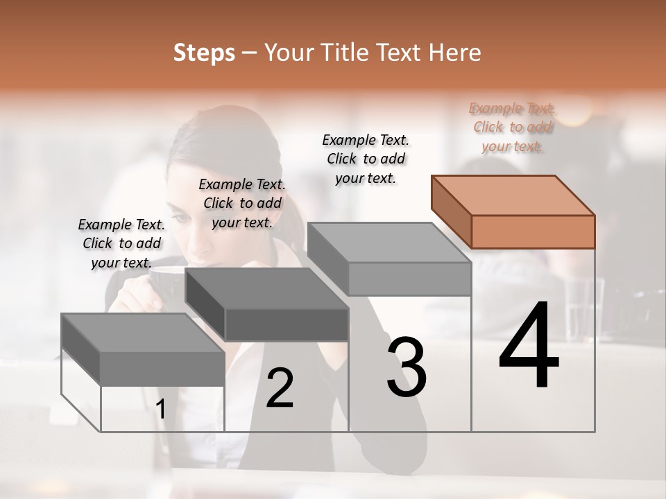 Female Businesswoman Candid PowerPoint Template
