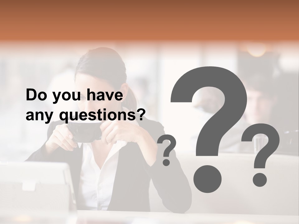 Female Businesswoman Candid PowerPoint Template