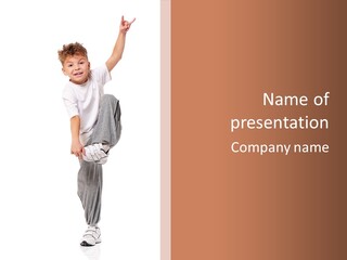 Teenagers Disco Child PowerPoint Template