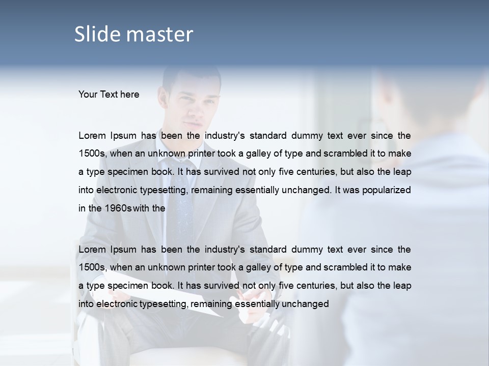 Office Happiness Businessteam PowerPoint Template