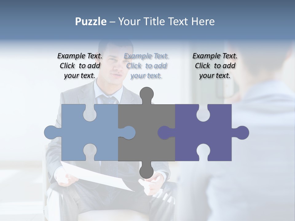 Office Happiness Businessteam PowerPoint Template