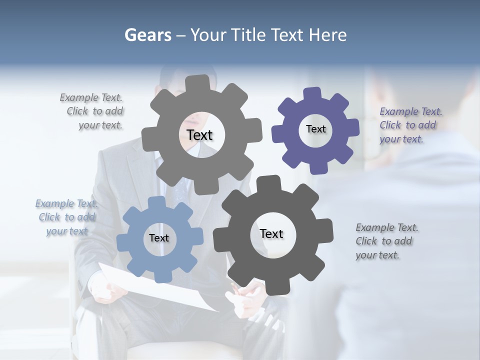 Office Happiness Businessteam PowerPoint Template