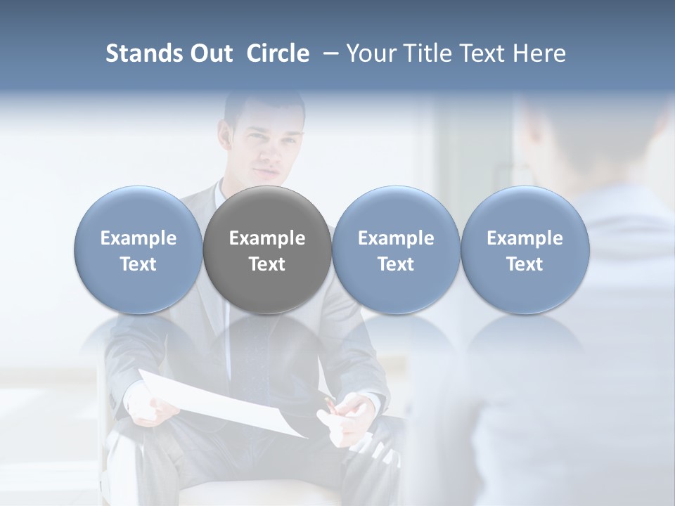 Office Happiness Businessteam PowerPoint Template