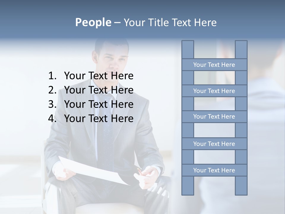 Office Happiness Businessteam PowerPoint Template