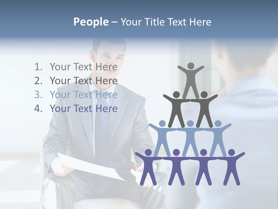 Office Happiness Businessteam PowerPoint Template