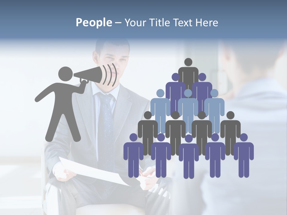 Office Happiness Businessteam PowerPoint Template