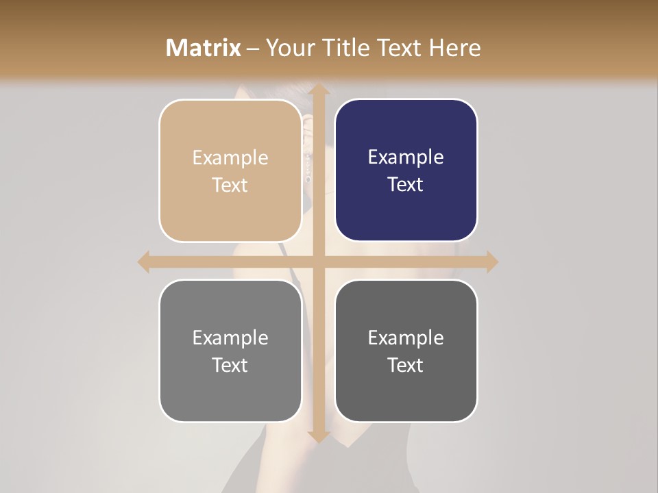 A Woman In A Black Dress Sitting On A Table PowerPoint Template