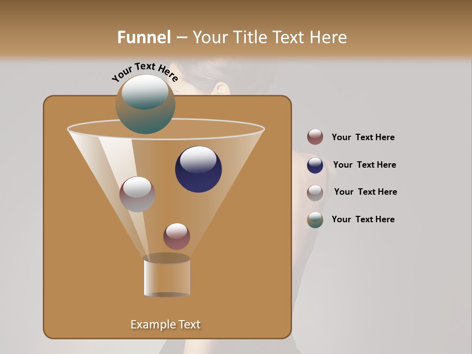 A Woman In A Black Dress Sitting On A Table PowerPoint Template