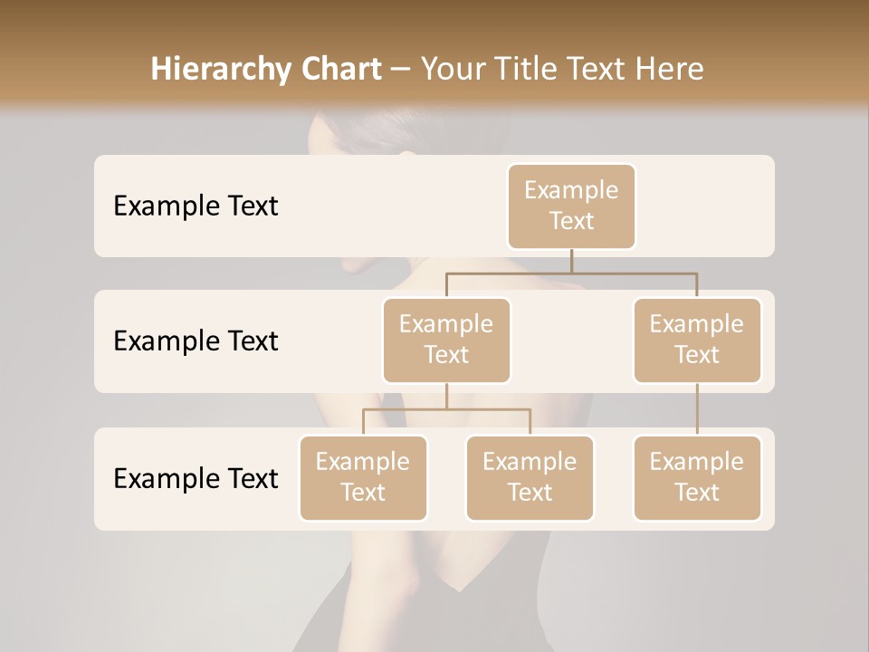 A Woman In A Black Dress Sitting On A Table PowerPoint Template