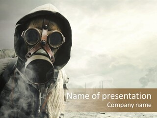 Mask Busy Survivor PowerPoint Template