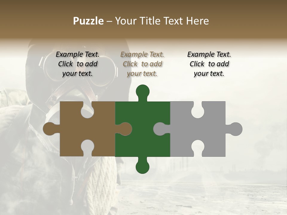 Mask Busy Survivor PowerPoint Template