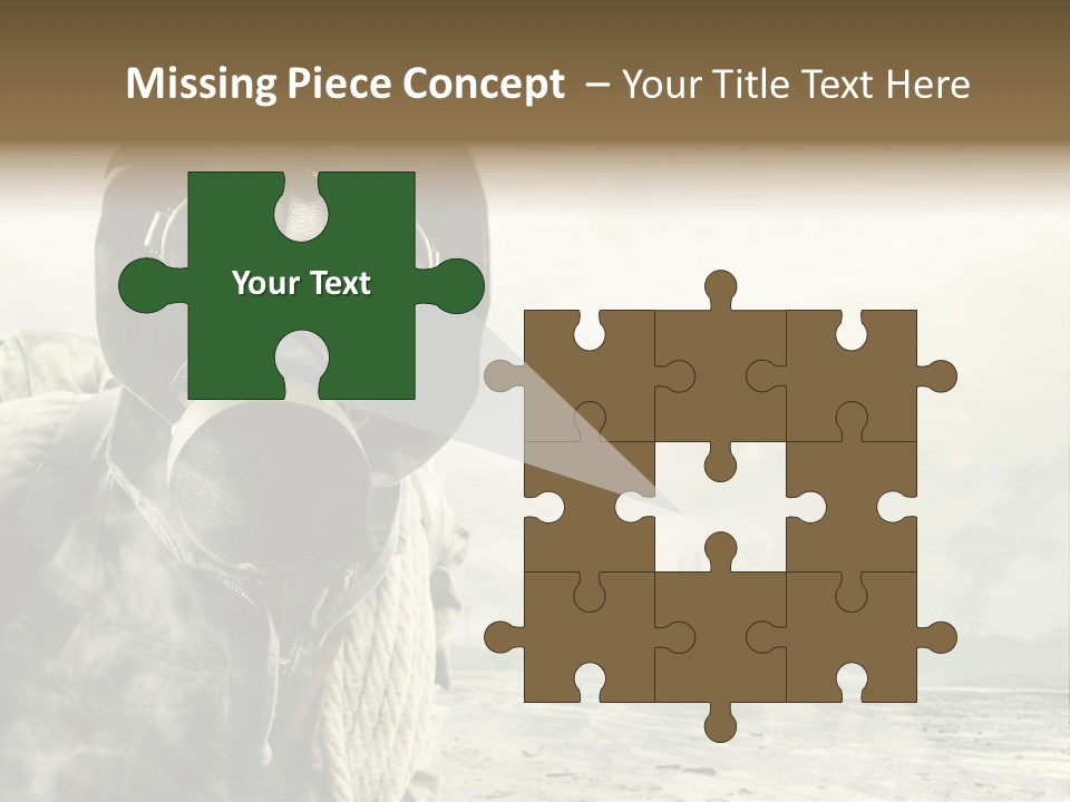 Mask Busy Survivor PowerPoint Template