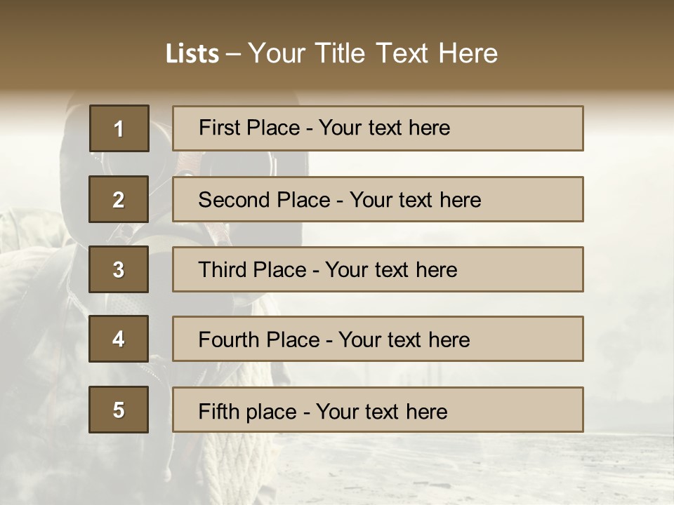 Mask Busy Survivor PowerPoint Template