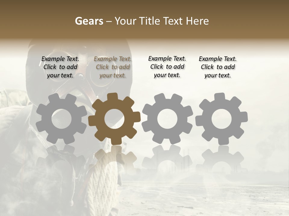 Mask Busy Survivor PowerPoint Template