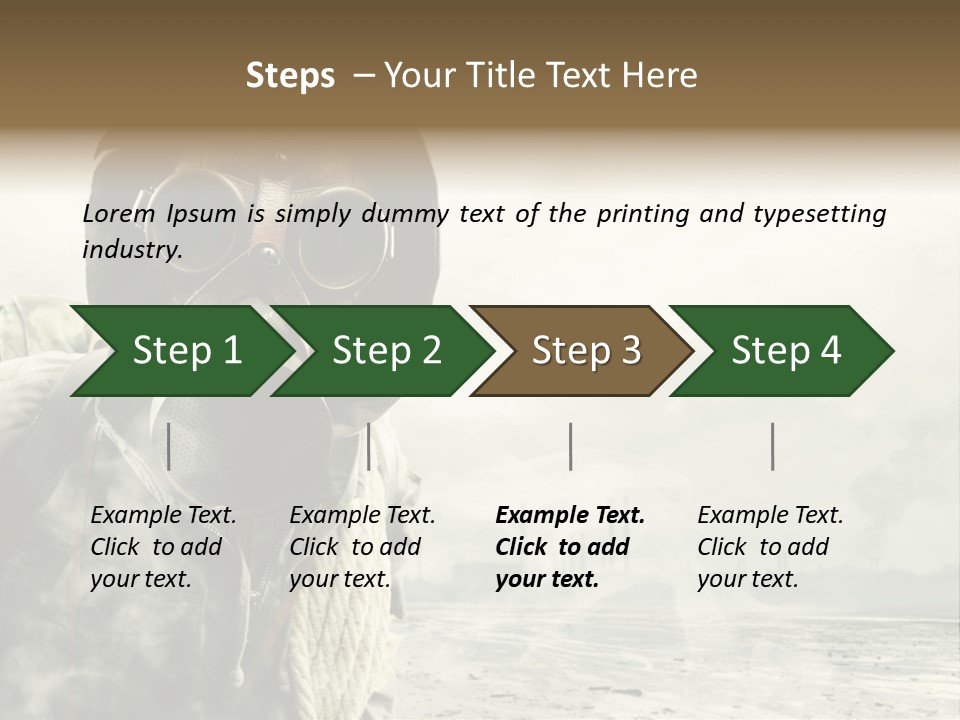 Mask Busy Survivor PowerPoint Template