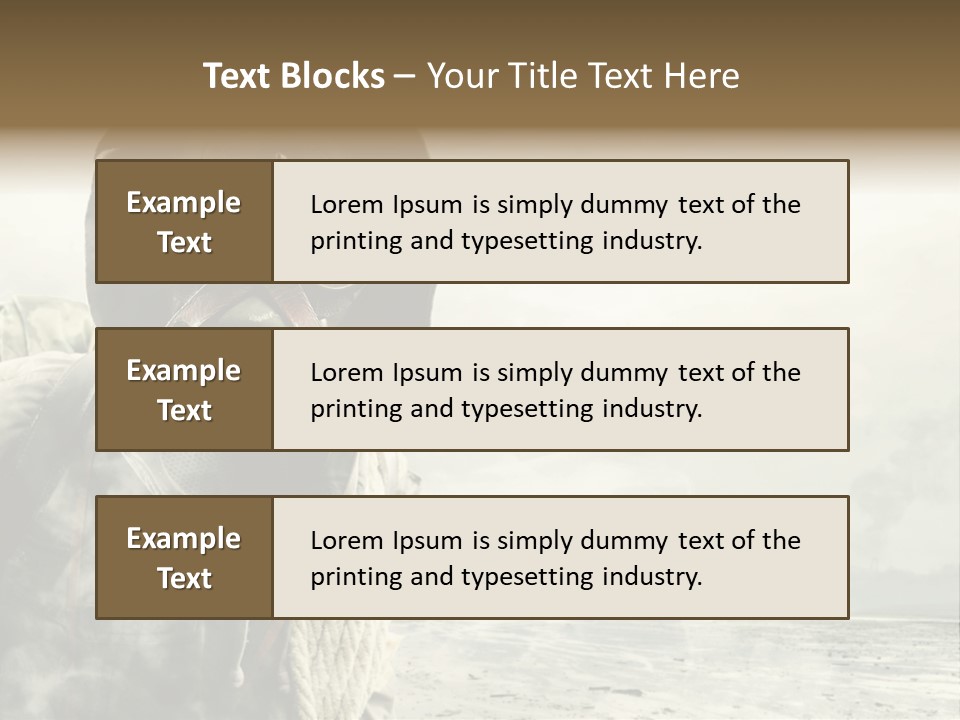 Mask Busy Survivor PowerPoint Template