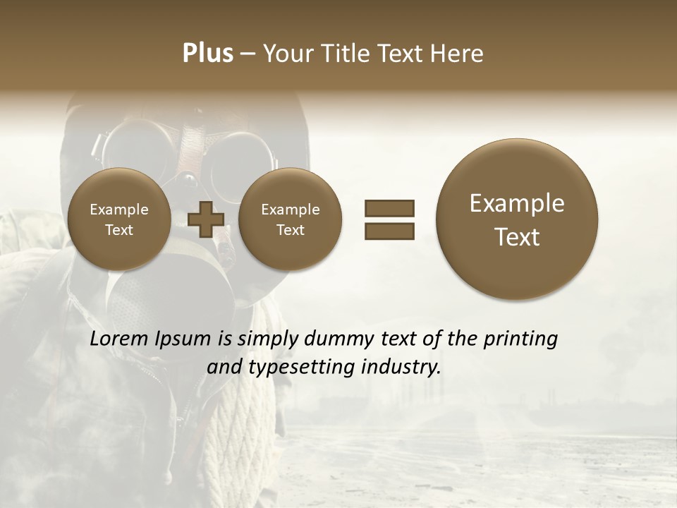 Mask Busy Survivor PowerPoint Template