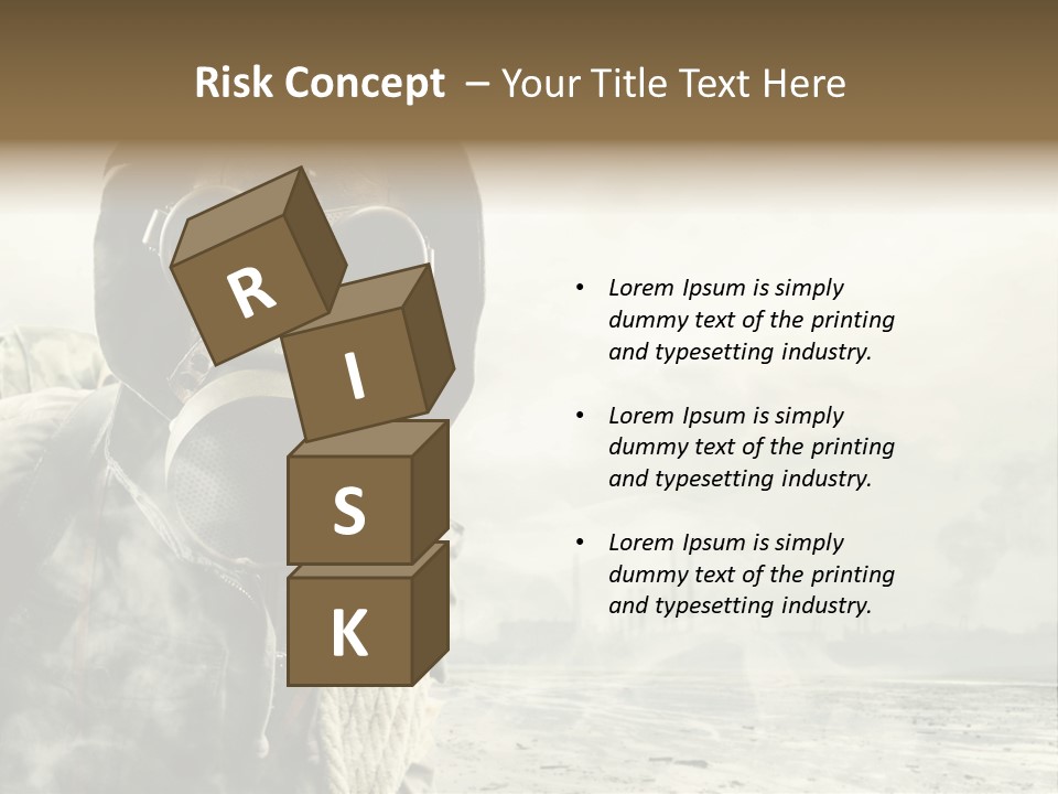 Mask Busy Survivor PowerPoint Template